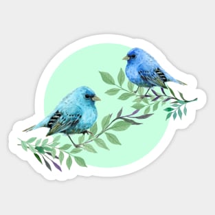 Blue Birds Sticker